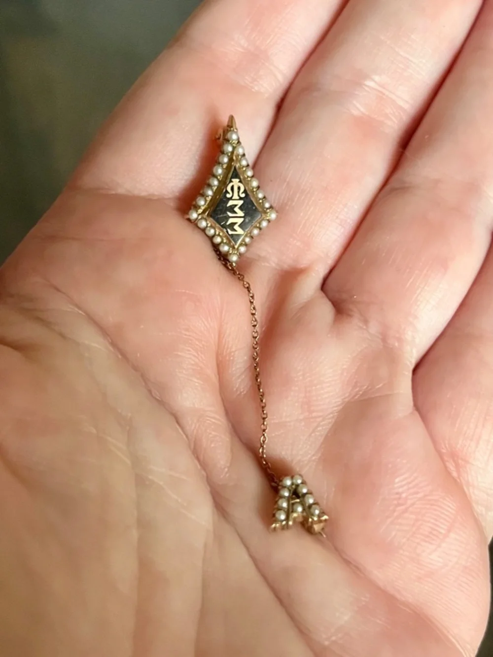 Vintage 10K Gold Sigma Sigma Psi Sorority 
